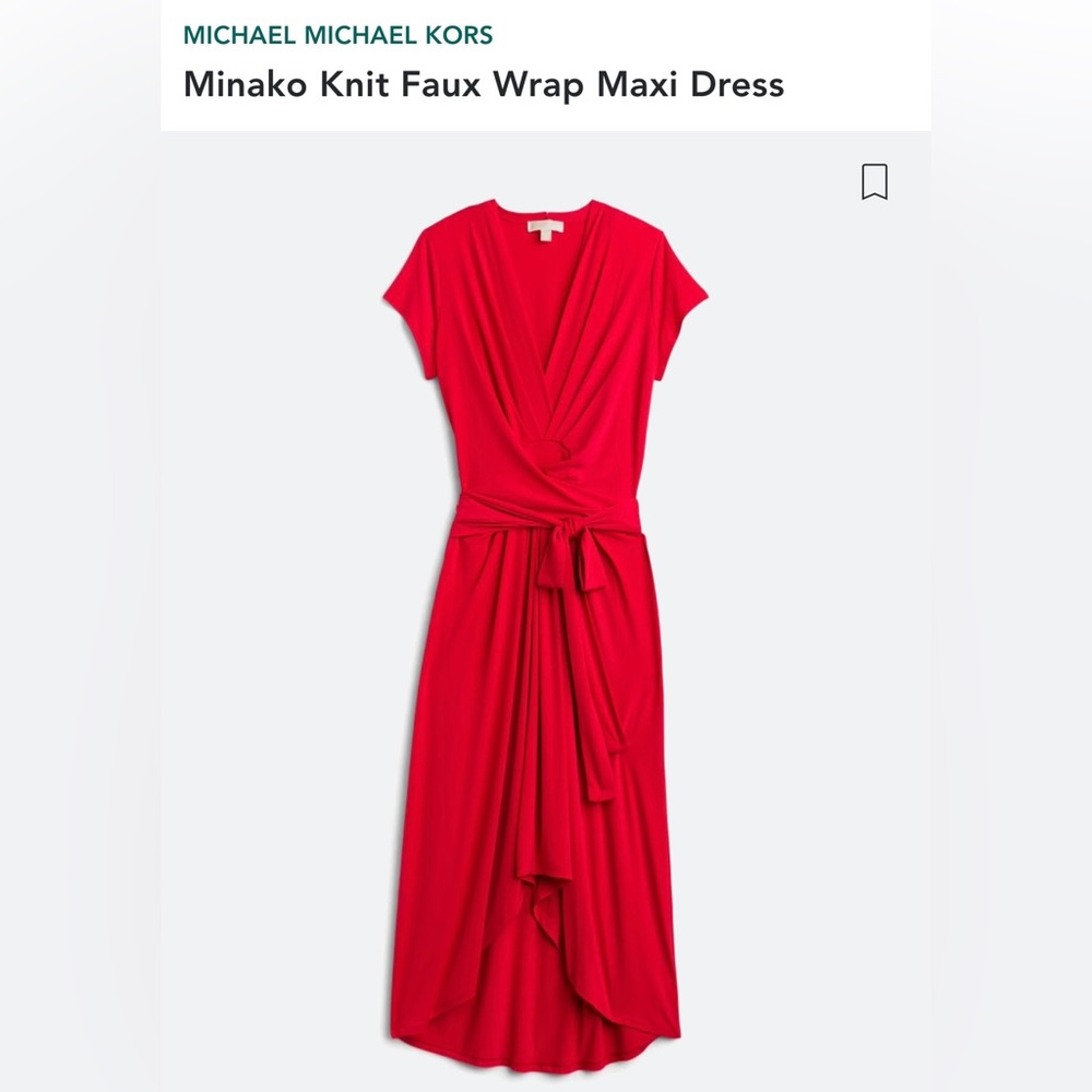 The MICHAEL Michael Kors Minako Knit Faux Wrap Maxi 2xl